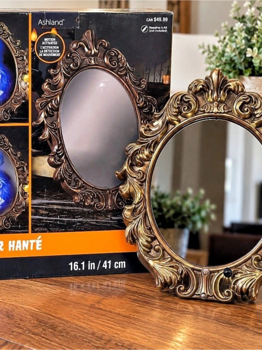 Ashland 16.1โ Haunted Mirror Motion Activated Light & Sound Halloween Decor